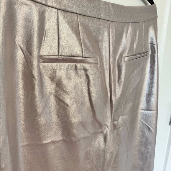 Express Champagne Metallic Pants Size 14L - Picture 6 of 8